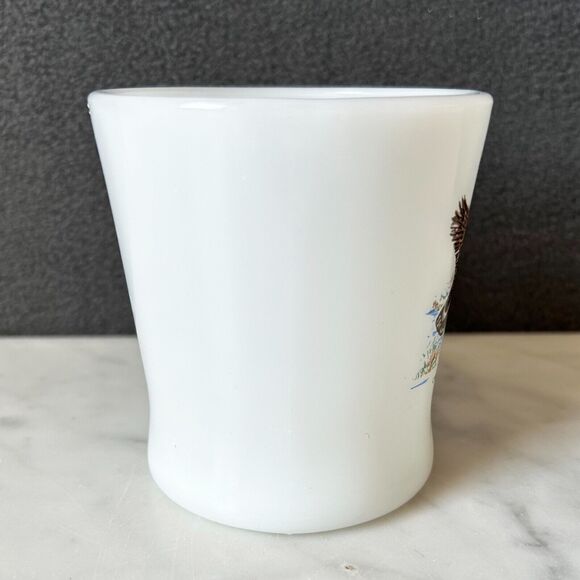 Vintage Fire King Anchor Hocking Mug Coffee Cup D Handle Canada Goose - Picture 2 of 7